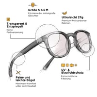 Horus X Urban Clear naočale s filtrom plave svjetlosti - uniseks 2