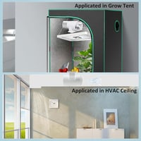 Hose Vary 100mm Csatorna Ventilátor Fürdőszoba Konyha Wc-hez Állítható Sebességgel - 100 Mm White Axial Fan 4