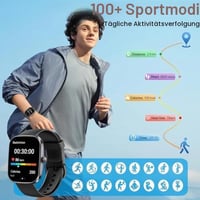 Inteligentné hodinky Hosgubo s 1,91" HD displejom, meraním tepu/spánku/SpO2, IP68 – fialové 3