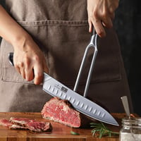 HOSHANHO vilica za meso 18 cm, dvokraka roštilj vilica za barbecue 5