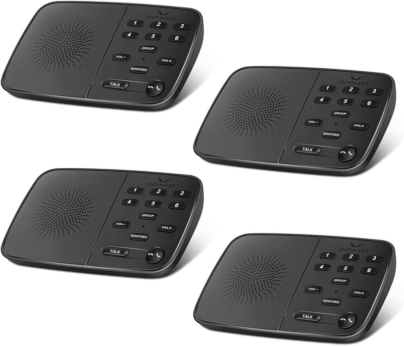 Interfon wireless bidirecțional HOSMART cu tehnologie nouă, full-duplex, rază de acțiune de 500 m, pentru casă și afaceri