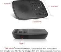 Interfon wireless bidirecțional HOSMART cu tehnologie nouă, full-duplex, rază de acțiune de 500 m, pentru casă și afaceri 7