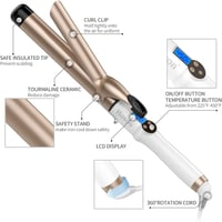 Hoson 32mm Kerámia Göndörítő Pro LCD Kijelzővel 9 Hőfokozat 110-210°C 5