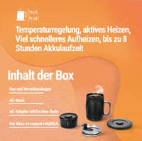 Hot Kup Önmelegítő Okos Bögre Teljes Hőmérséklet Szabályozással 8