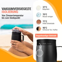Hot Kup Önmelegítő Okos Bögre Teljes Hőmérséklet Szabályozással 5
