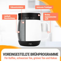 Hot Kup Önmelegítő Okos Bögre Teljes Hőmérséklet Szabályozással 6