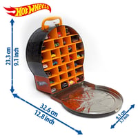 Kufřík na autíčka Hot Wheels – prenosný organizér na 29 autíčok s praktickou rukoväťou, bez autíčok 3
