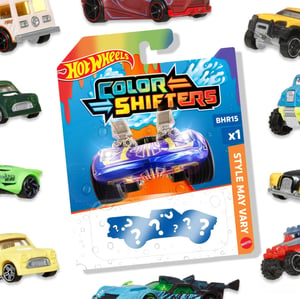 Hot Wheels Color Shifters BHR15 autíčko s meniacou sa farbou 1:64 – náhodný model