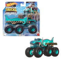 Hot Wheels Monster Trucks Big Rigs hračkársky kamión v mierke 1:64 so 6 kolesami, vhodný na ťahanie a prepravu, HWN86 2