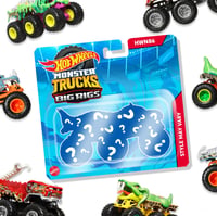 Hot Wheels Monster Trucks Big Rigs hračkársky kamión v mierke 1:64 so 6 kolesami, vhodný na ťahanie a prepravu, HWN86 1