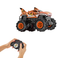 RC auto na diaľkové ovládanie Hot Wheels Monster Trucks HW Tiger Shark v mierke 1:24, s pohonom 4WD a terénnymi pneumatikami, HNV03 2