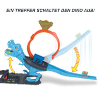 Autodráha Hot Wheels T-Rex útočí HNP77 – Hra na šikovnosť s loopingom, útok dinosaura, policajná stanica, od 4 rokov 5