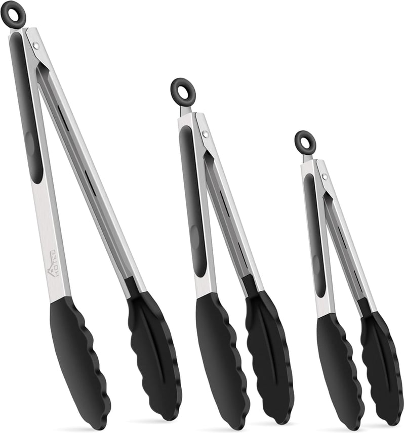 Hotec Konyhai Fogókészlet 3 db - Szilikon Csipesz Főzéshez, Sütéshez, Mosogatógépben Mosható, 12"+9"+7" Méretben

AI: I've created a Hungari