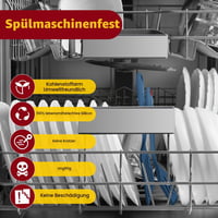 Set 2 spatule din silicon Hotec, spatulă cu fantă termorezistentă, fără BPA, lavabilă în mașina de spălat vase, spatulă antiaderentă, albastru închis 6