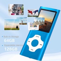 Hotechs 32GB MP3 MP4 lejátszó 1.8" LCD kijelzővel és FM rádióval - Deep blue 2