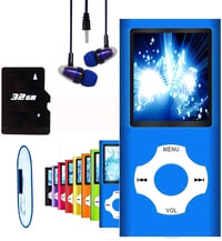 Hotechs 32GB MP3 MP4 lejátszó 1.8" LCD kijelzővel és FM rádióval - Deep blue 1