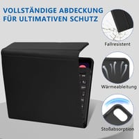 HOTLIFE iPad Air 11 hüvely billentyűzettel, M2/M3 2024/2025, toll tartóval, fekete 5