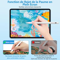 HOTLIFE aktív érintőceruza iPad-hez, pálmafelismeréssel - fehér 7