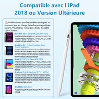HOTLIFE aktív érintőceruza iPad-hez, pálmafelismeréssel - fehér 2