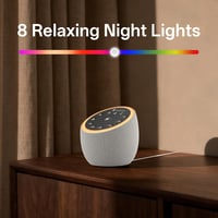 Aparat cu zgomot alb Hotmoon, alimentare USB, 40 de sunete, 8 moduri de iluminare, funcție de memorie pentru somn 8
