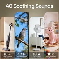 Aparat cu zgomot alb Hotmoon, alimentare USB, 40 de sunete, 8 moduri de iluminare, funcție de memorie pentru somn 2