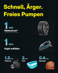 HOTO Elektromos Légpumpa Vezeték Nélküli Hordozható Kompresszor Autó Kerékpár 9 Mód SUP Matrac Sátor Medence 5