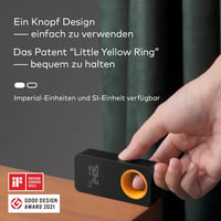 HOTO Lézeres Távolságmérő 30m Hatótáv, Bluetooth Kapcsolat, OLED Kijelző, USB-C Töltés, Digitális Lézermérő Szalag 2