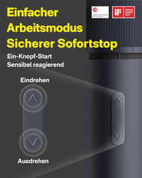 HOTO Mágneses Elektromos Csavarhúzó 25 Bittel, LED Lámpával és USB-C Töltéssel 7