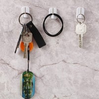 Hotop Öntapadós Műanyag Függönyrúd Akasztó - 20 db Fehér Fali Kampó Lekerekített Sarkokkal - Szerszám Nélkül Felszerelhető Függönytartó 6