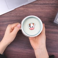 HOTUT 3D Kerámia Bögre Vicces Állat Mintás Tehén Kávé Tej Tea Ajándék Nőknek 7