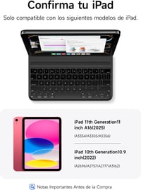 HOU iPad 10. és 11. Generáció Billentyűzet Tok Mágneses Tartóval, Bluetooth Kapcsolat, Fekete Műbőr, Vékony Dizájn 2