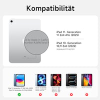 HOU iPad 10. generáció billentyűzetes tok forgó billentyűzettel, 7 színű háttérvilágítás - kék 8