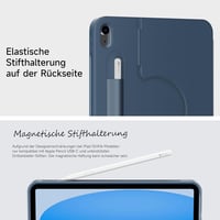HOU iPad 10. generáció billentyűzetes tok forgó billentyűzettel, 7 színű háttérvilágítás - kék 6