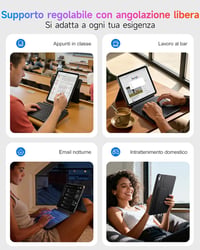 HOU iPad 11/10 Generáció Billentyűzetes Tok Forgatható Billentyűzettel és Ceruzatartóval 7