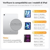 HOU iPad Air 11 M2 2024 Mágneses Billentyűzetes Tok Touchpad-dal 2