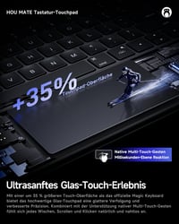 HOU 360 forgó levehető billentyűzet tok 11 iPad Air M4 M3 M2 5 4 és Pro 11 4 3 2 1 QWERTZ érintős trackpad 7 szín ceruzatartó állítható állv 8