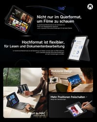 HOU 360 forgó levehető billentyűzet tok 11 iPad Air M4 M3 M2 5 4 és Pro 11 4 3 2 1 QWERTZ érintős trackpad 7 szín ceruzatartó állítható állv 4