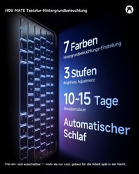 HOU 360 forgó levehető billentyűzet tok 11 iPad Air M4 M3 M2 5 4 és Pro 11 4 3 2 1 QWERTZ érintős trackpad 7 szín ceruzatartó állítható állv 9