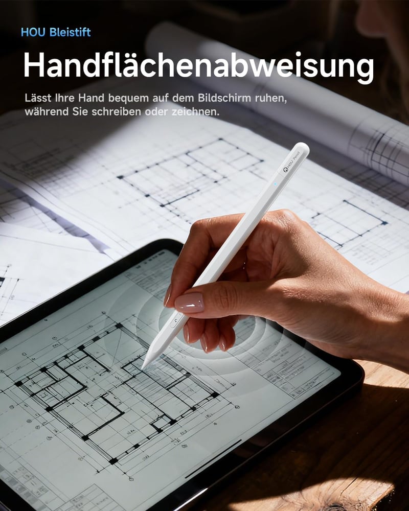 HOU Pencil USB-C Apple iPad ceruza gyors visszavonás gombokkal