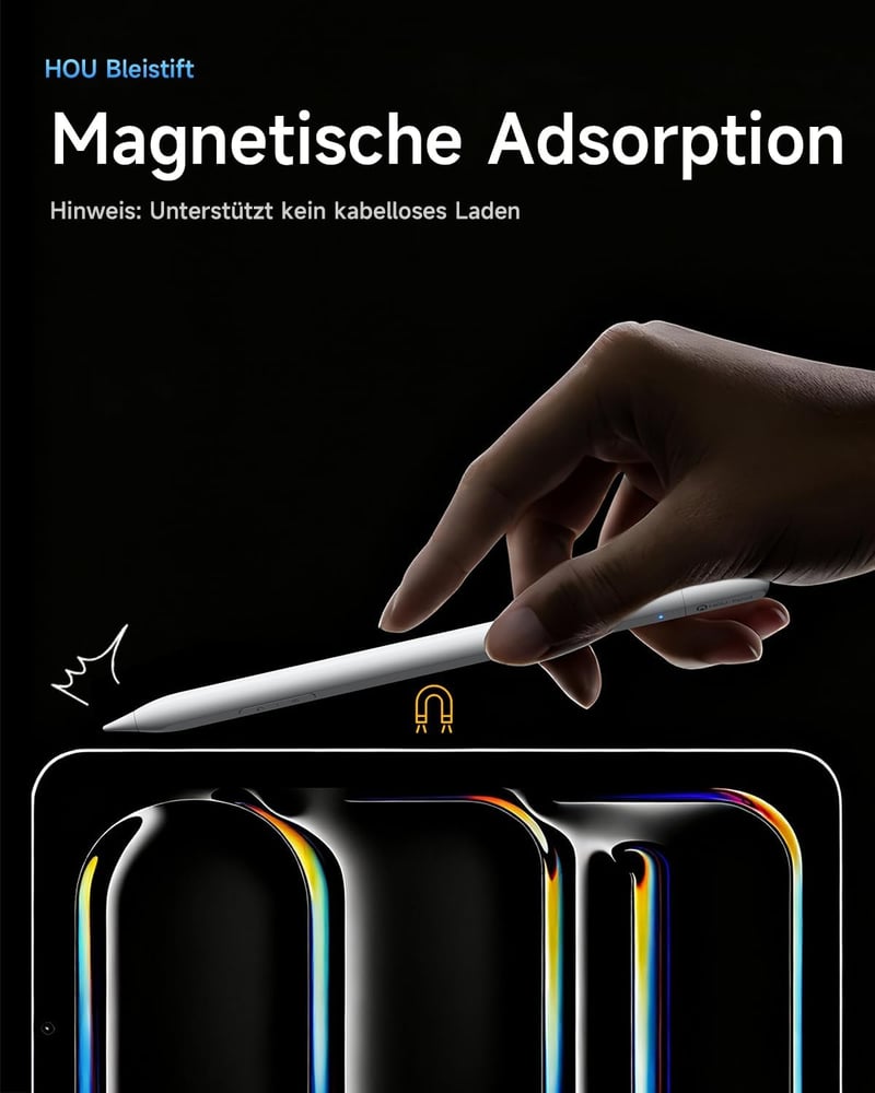 HOU Pencil USB-C Apple iPad ceruza gyors visszavonás gombokkal