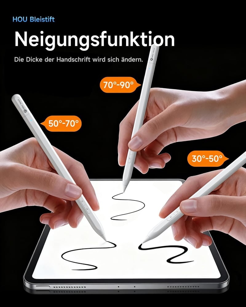 HOU Pencil USB-C Apple iPad ceruza gyors visszavonás gombokkal