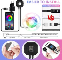 HOUHUI LED szalag mozgásérzékelővel 3m RGB app vezérlés 2db 6