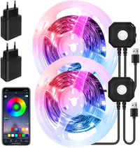 HOUHUI LED szalag mozgásérzékelővel 3m RGB app vezérlés 2db 1