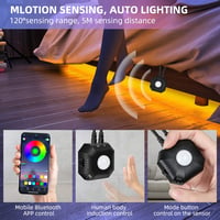 HOUHUI LED szalag mozgásérzékelővel 3m RGB app vezérlés 2db 2