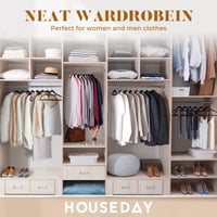 HOUSE DAY Zamatové ramienka na šaty, sada 30 kusov, priestorovo úsporné a protišmykové, s háčikom otočným o 360°, na košele, obleky, svetre, prírodná farba 9