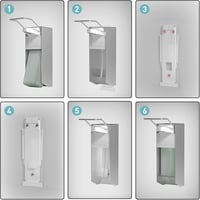 Dozator de săpun cu montare pe perete Household World Eurospender - alb - 500 ml 6