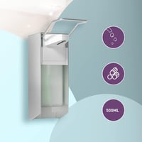 Dozator de săpun cu montare pe perete Household World Eurospender - alb - 500 ml 4