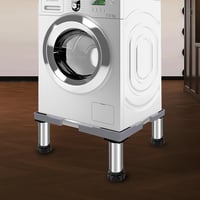 HOUSLUX Állítható Mosógép Alátét Keret Szürke 18-21 cm Rozsdamentes Hűtő Szárító Fagyasztó Tartó Állvány 60x60 cm 6