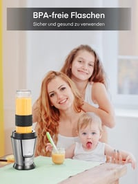 HOUSNAT 500W Smoothie Maker Kávéőrlő Blender 2 Sportpalackkal BPA-mentes 6