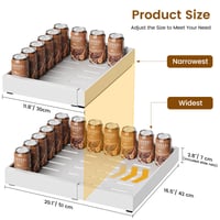 Housolution 2 ks výsuvná kuchynská zásuvka, šírka 30 – 50 cm, rozšíriteľná, hĺbka 42 cm, teleskopický organizér do kuchynskej skrinky 7